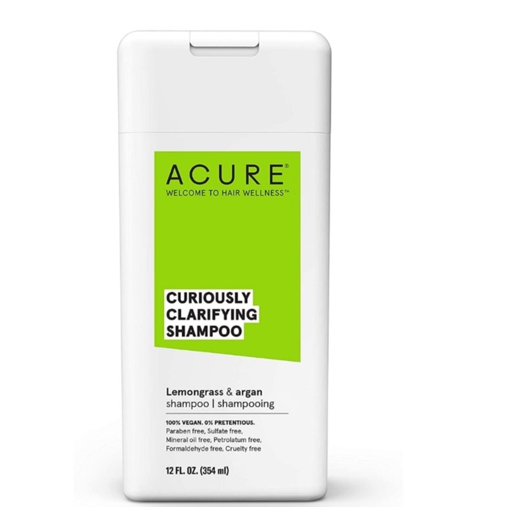 NEW Acure Curiously Clarifying Shampoo Lemongrass & Argan 12 fl oz.